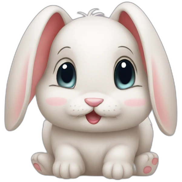 Bunny is crying emoji