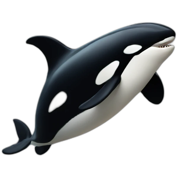 shy orca emoji