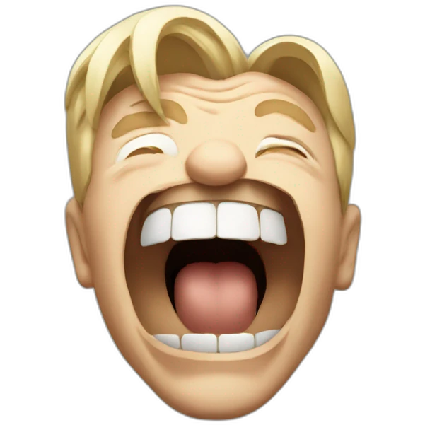 bono shouting loud emoji