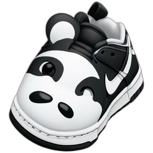 Nike Dunk low panda emoji