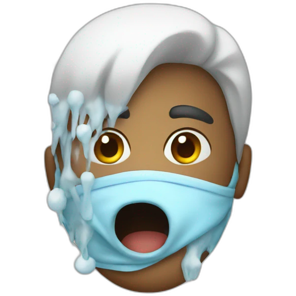 having a cold emoji