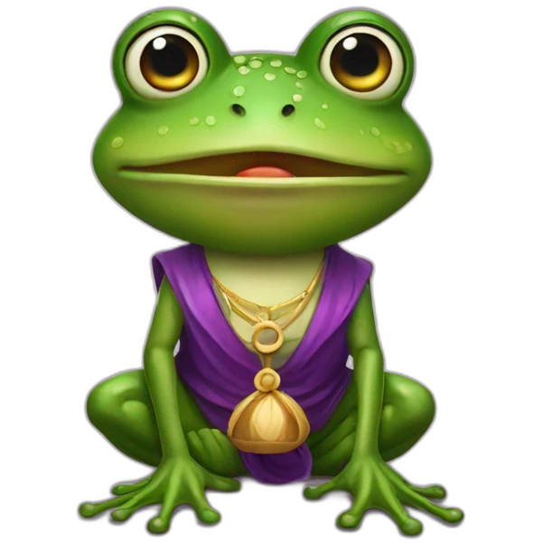 fortune-teller frog emoji