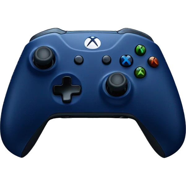 dark blue xbox one series x controller emoji