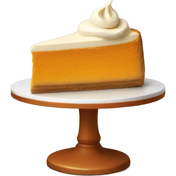 Pumpkin cheesecake emoji