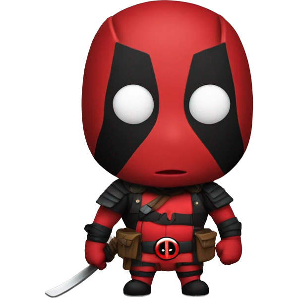 deadpool with samurai hat emoji