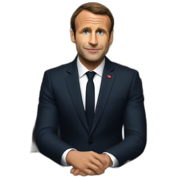 Macron dans un bar emoji