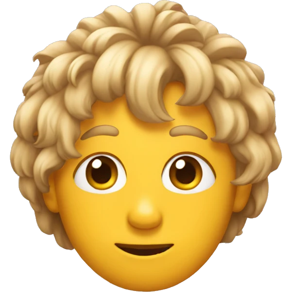 schadenfreude with hair emoji