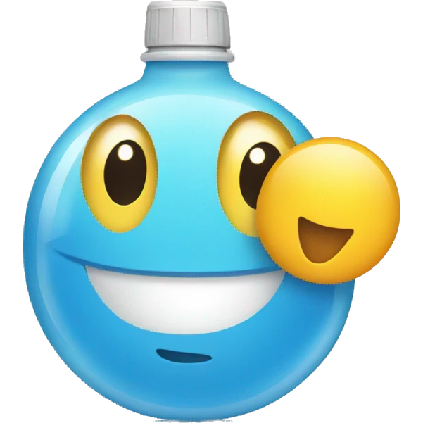smiling waterbottle emoji