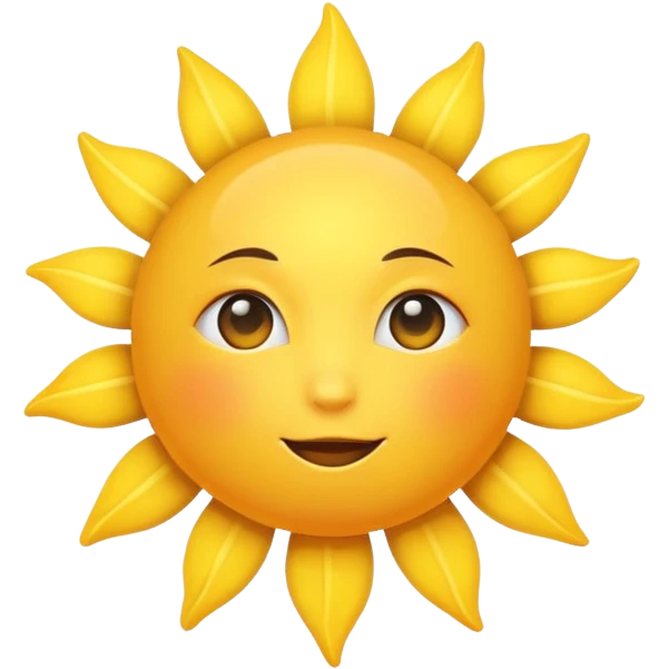 a sun emoji
