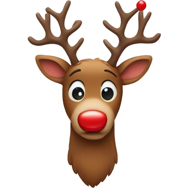 Red Nosed Reindeer emoji