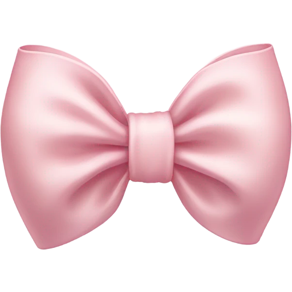 pale pink bow  emoji