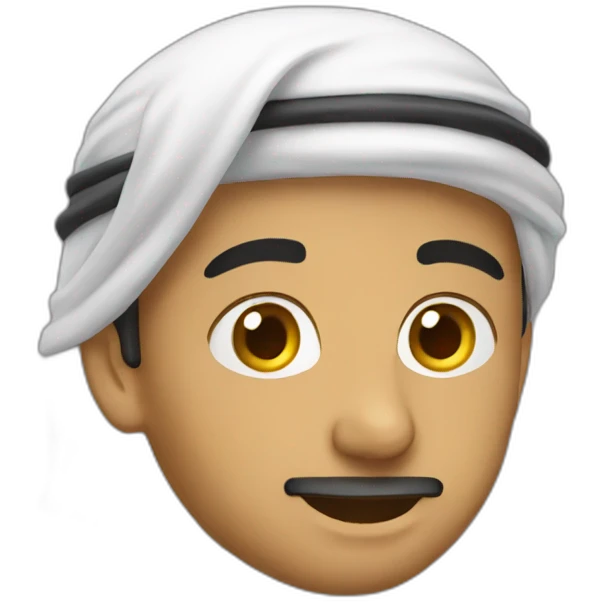 a arab guy using gold emoji