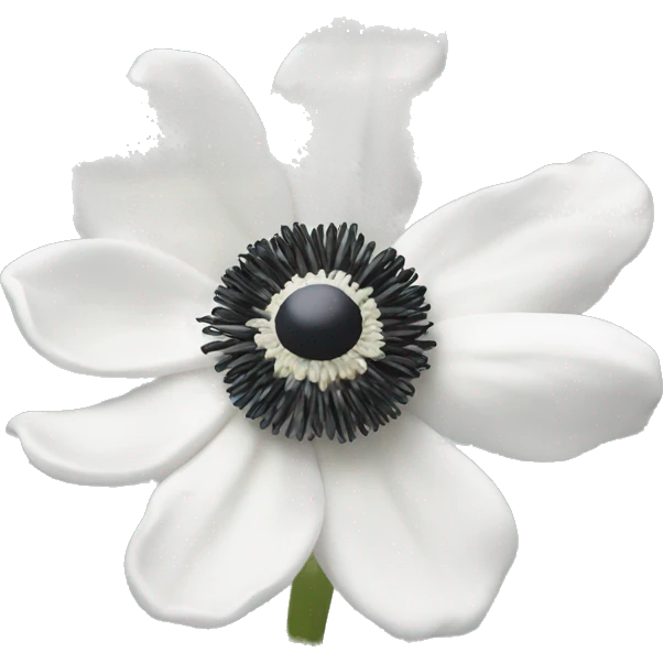 white anemone flower emoji