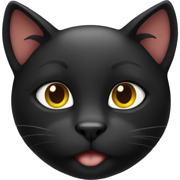 Black Christmas cat  emoji