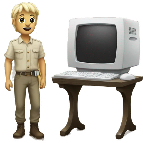 quest 2 and a computer emoji