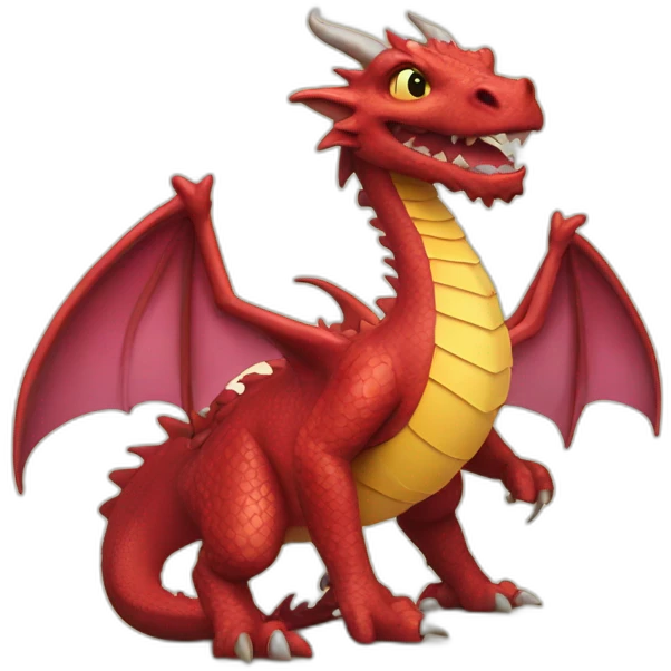 Dragon with electronic board emoji