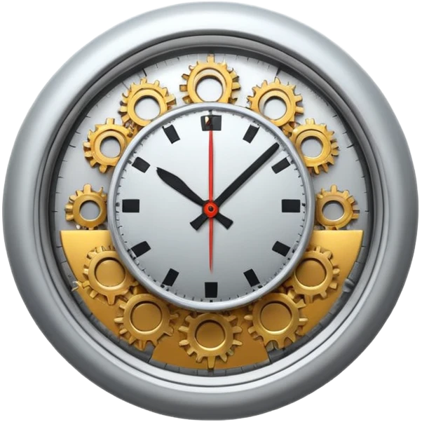 clock with frequency emoji