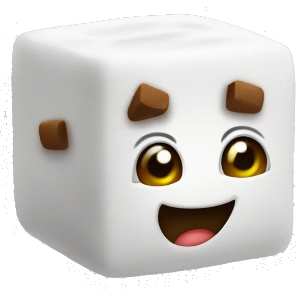 three sugar cubes emoji