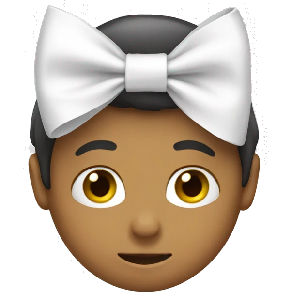 White bow emoji  emoji