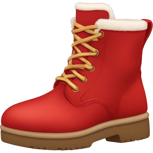 red ugg boot emoji