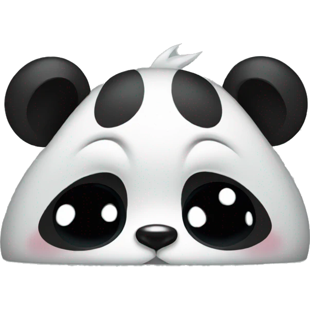 Crying panda emoji