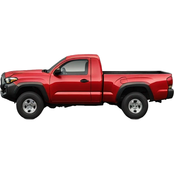 199 Toyota Tacoma ext cab 4wd with red paint emoji