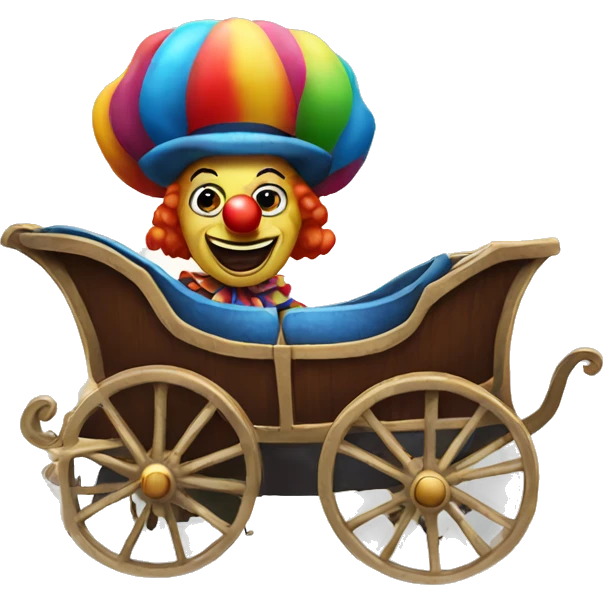 clown in a carriage emoji