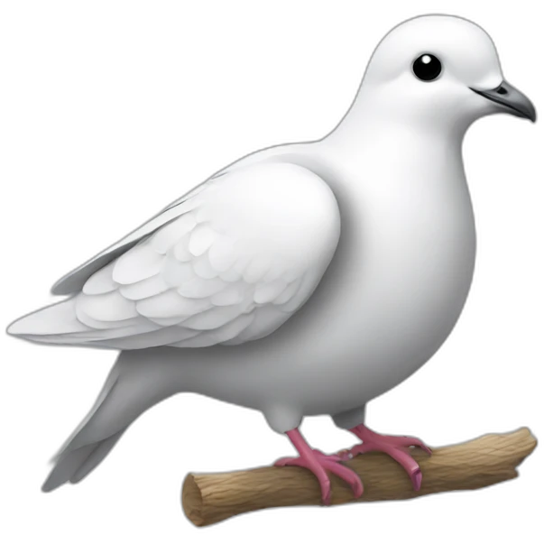 Dove with helmet emoji