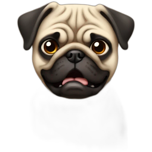 Angry pug emoji