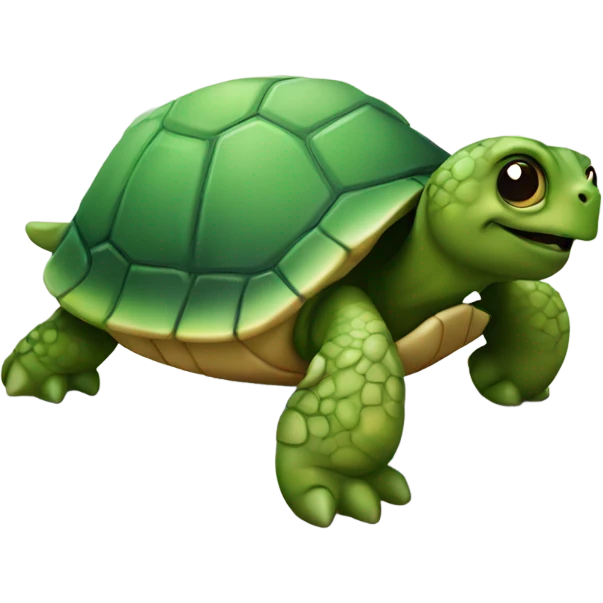 Detailed turtle emoji