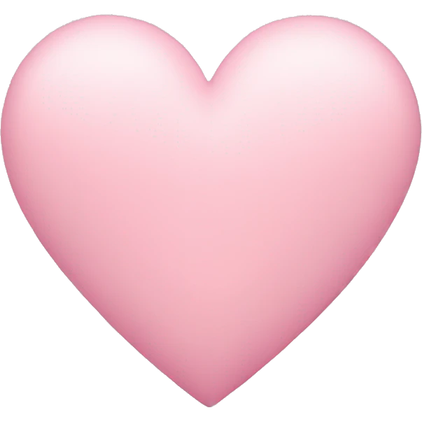pastel pink heart emoji