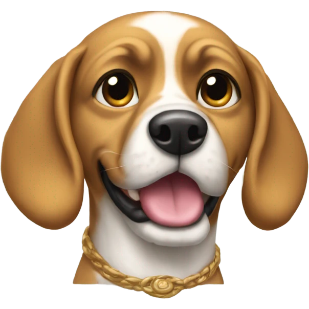 Dog with style emoji