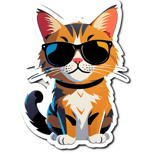 Cat with sunglasses emoji