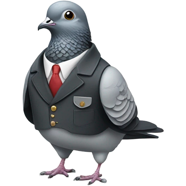 pigeon in a jacket emoji