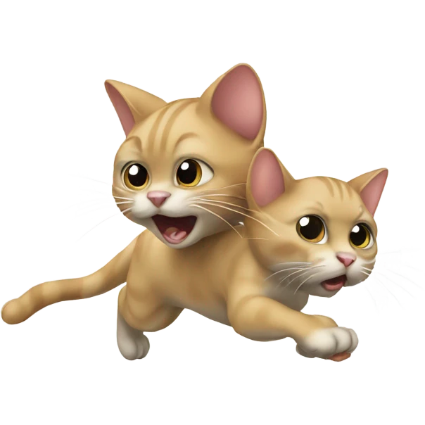 Cat chasing mouse  emoji