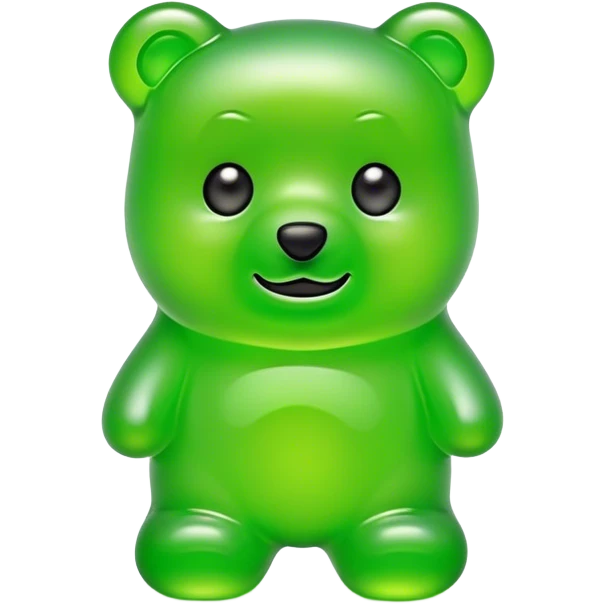 Gummy bear green strange emoji