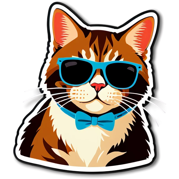 Cat with sunglasses emoji