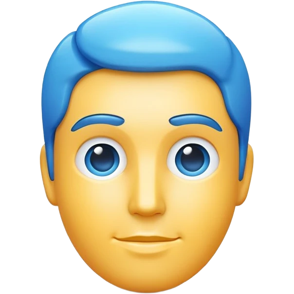 blue user icon 3D emoji
