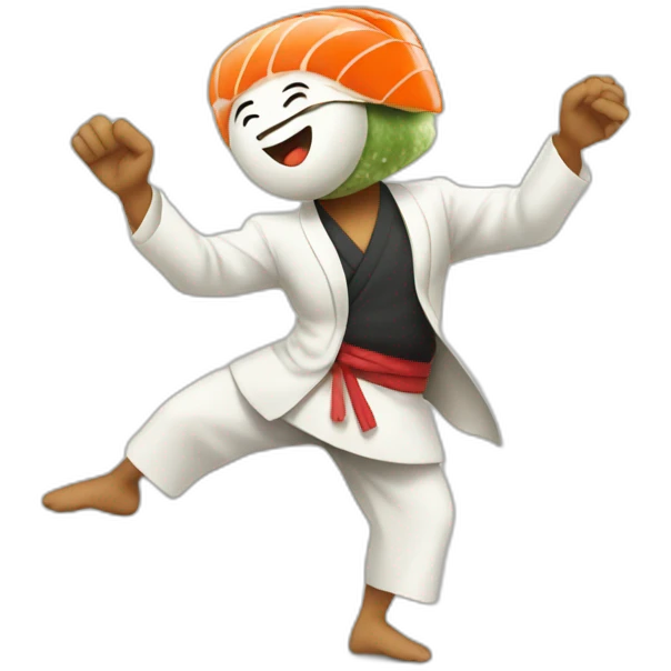 dancing sushi emoji