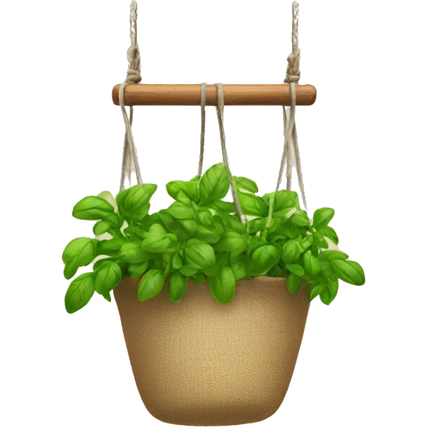 Hanging herbs on rack emoji