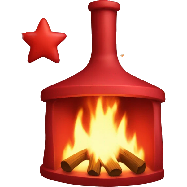 Hearth red with stars  emoji