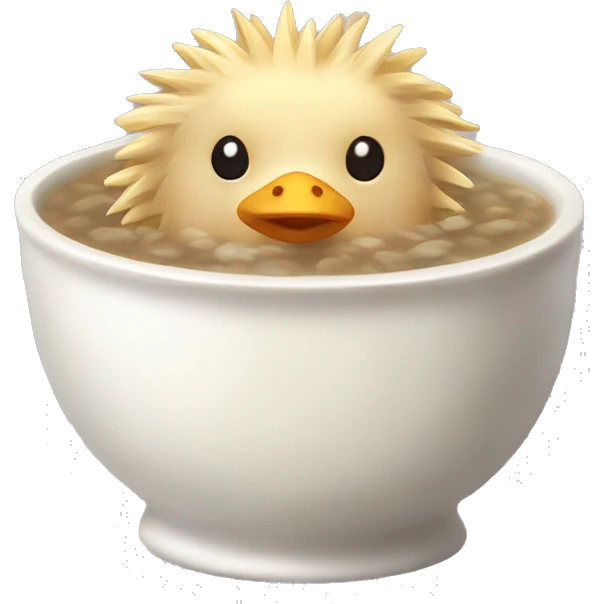 Whole Chicken Soup with Shingled Hedgehog emoji