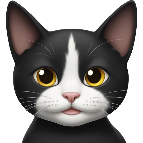 Tuxedo cat emoji