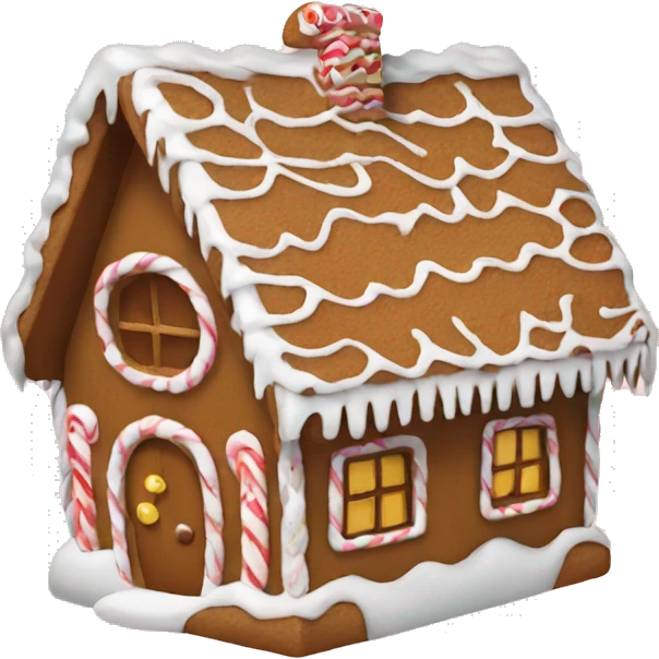 Gingerbread house emoji