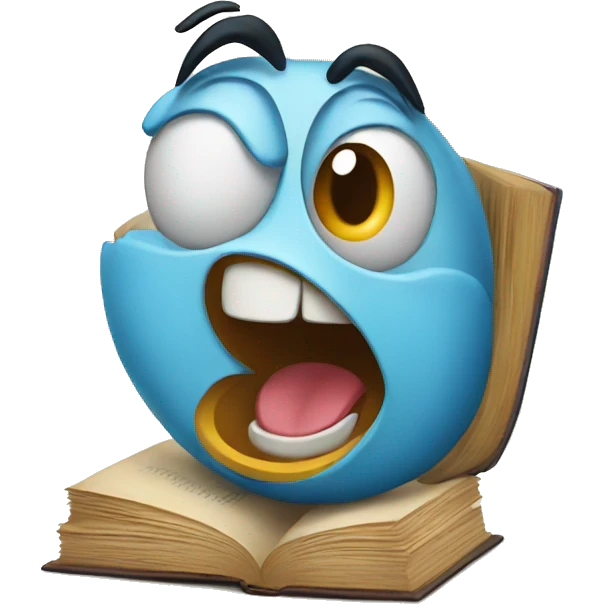 happy book emoji