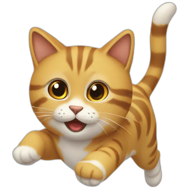 Flying-cat emoji