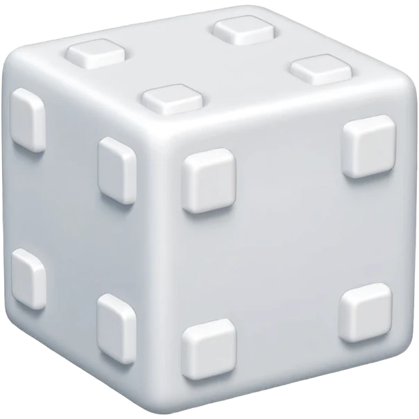3d sugar cube emoji