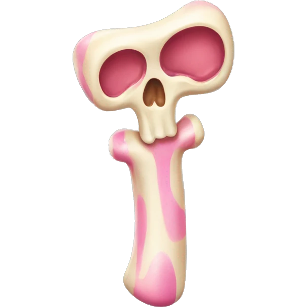 candy colored bone emoji