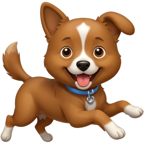 dog escaping emoji