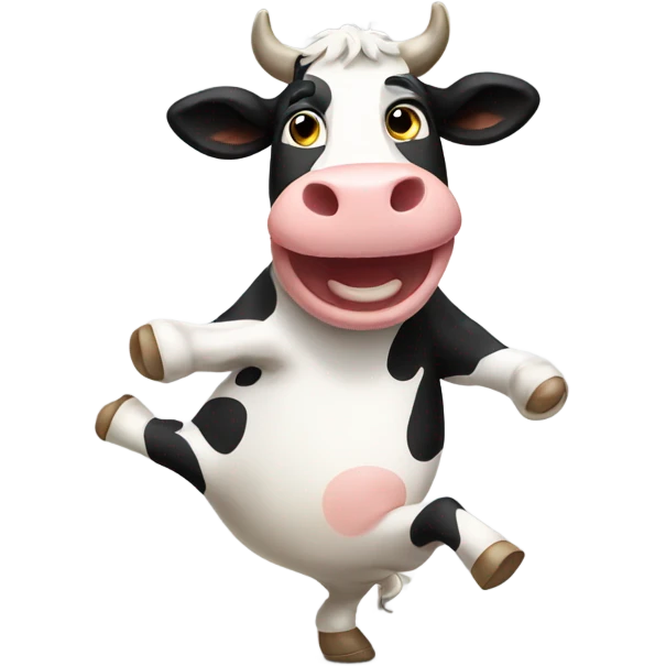 Cow dancing emoji